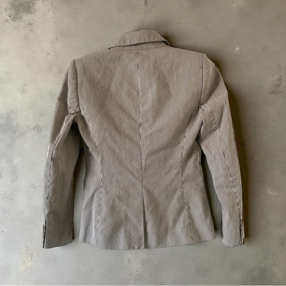 J Crew Striped Blazer with Button Closure Size 00 - Picture 2 of 7